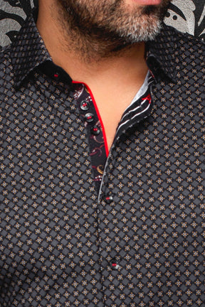 Knit long sleeve shirt for men by Au Noir | GENESIS Black Gold | Menshirt, complete inventory of the Au Noir brand