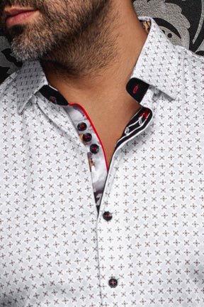 Knit long sleeve shirt for men by Au Noir | GENESIS White Gold | Menshirt, complete inventory of the Au Noir brand