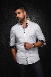 Knit long sleeve shirt for men by Au Noir | GENESIS White Gold | Menshirt, complete inventory of the Au Noir brand