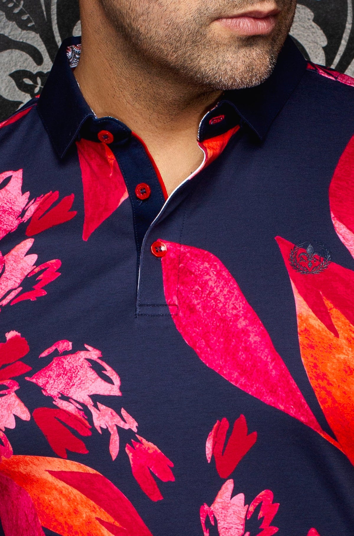 Polo pour homme par Au Noir | GLEN Marine Rouge | Machemise.ca, inventaire complet de la marque Au Noir