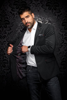 Veston pour homme par Au Noir | HEMSWORTH Noir | Machemise.ca, inventaire complet de la marque Au Noir