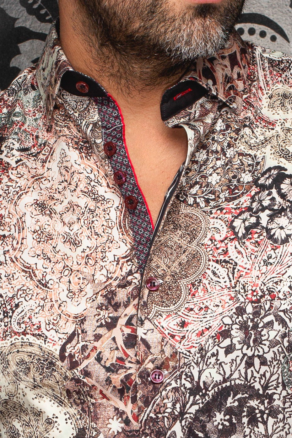 Long sleeve shirt for men by Au Noir | INDORE Stone | Menshirt, complete inventory of the Au Noir brand
