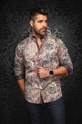 Long sleeve shirt for men by Au Noir | INDORE Stone | Menshirt, complete inventory of the Au Noir brand