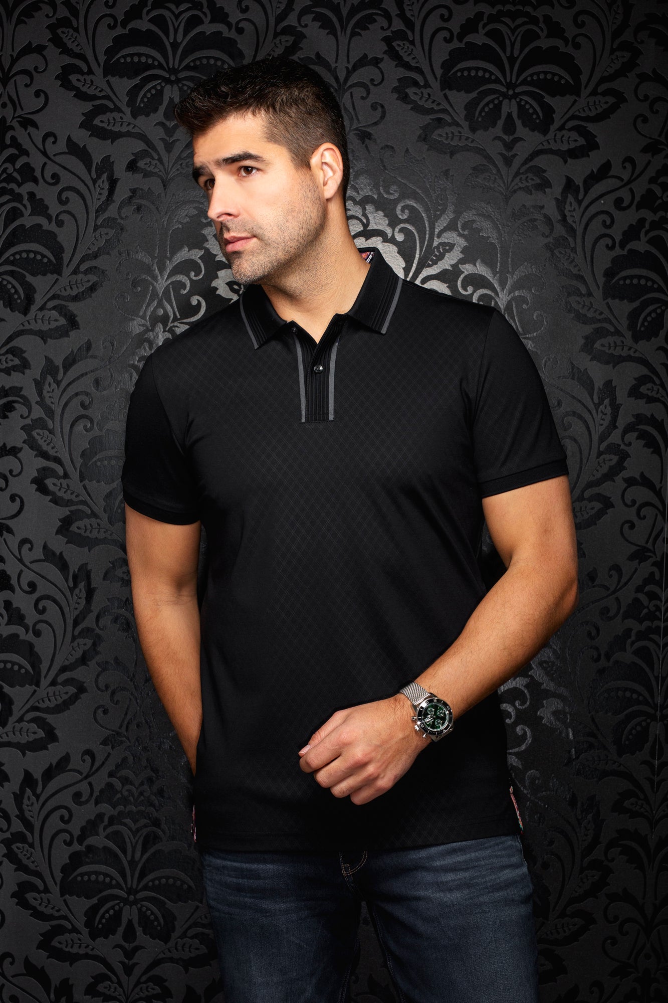 Polo pour homme par Au Noir | KAAN Noir | Machemise.ca, inventaire complet de la marque Au Noir