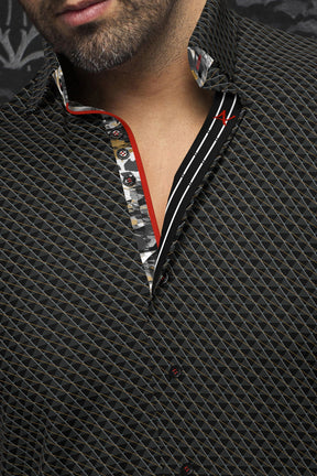 Knit long sleeve shirt for men by Au Noir | KADEN Black | Menshirt, complete inventory of the Au Noir brand