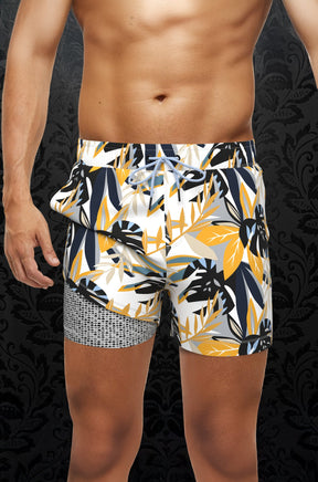 Maillot short pour homme par Au Noir | KAHIAU Or | Machemise.ca, inventaire complet de la marque Au Noir