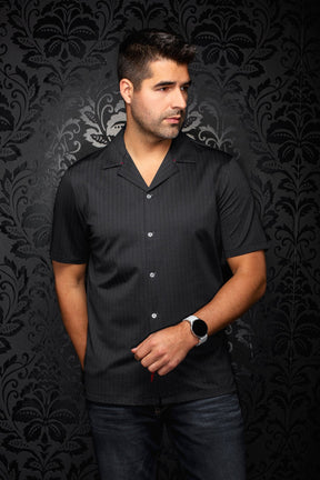 Chemise Performance à col ouvert pour homme par Au Noir | KAYANTA T Noir | Machemise.ca, inventaire complet de la marque Au Noir