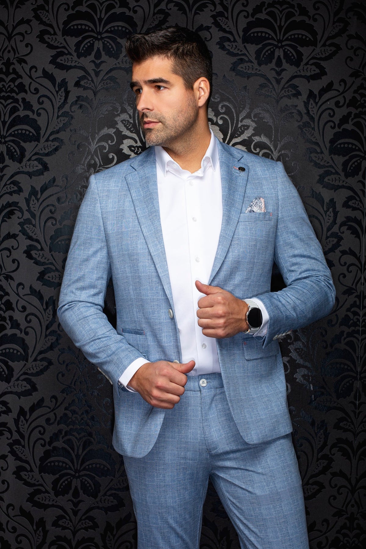 Veston pour homme par Au Noir | LIAM Bleu | Machemise.ca, inventaire complet de la marque Au Noir