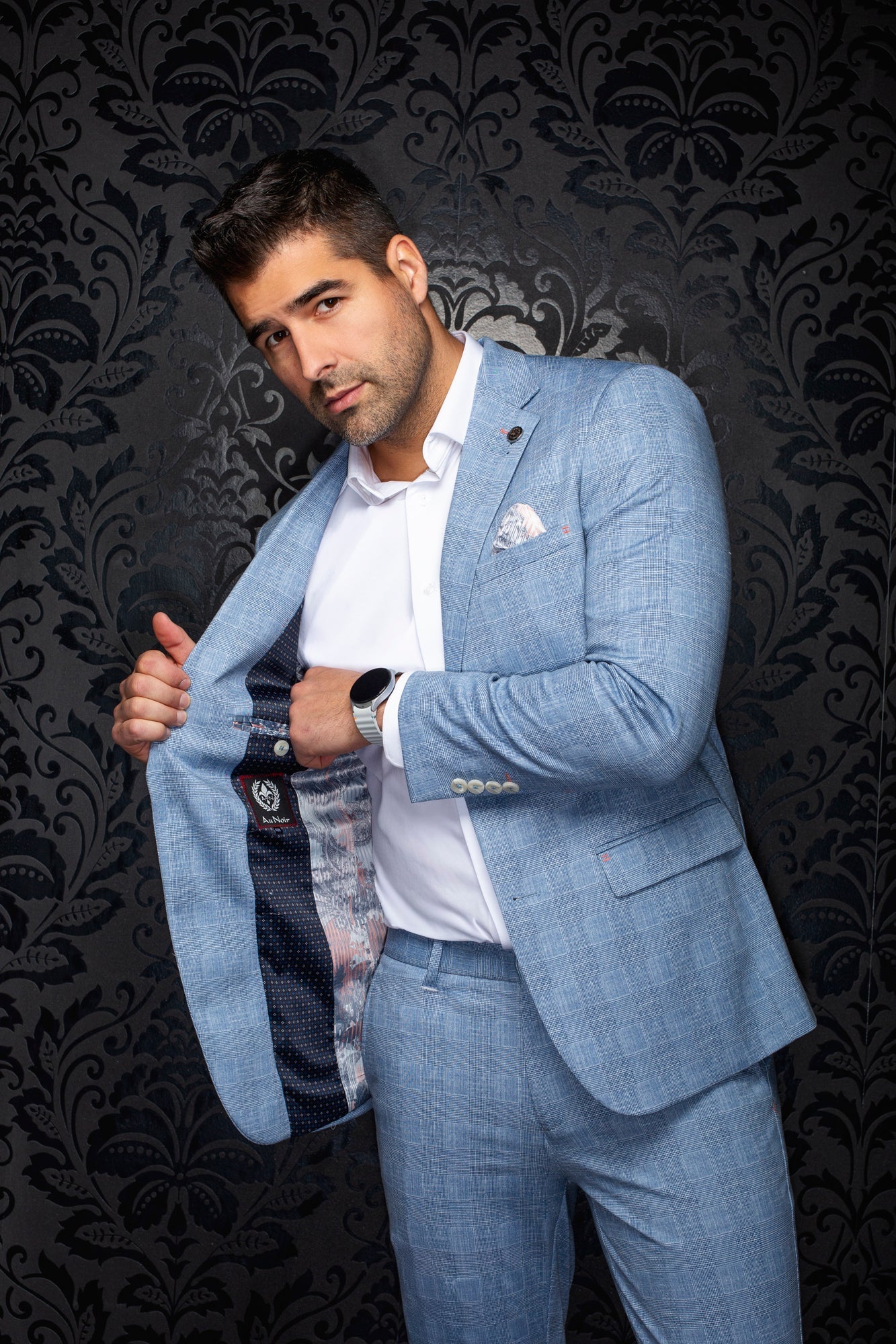 Veston pour homme par Au Noir | LIAM Bleu | Machemise.ca, inventaire complet de la marque Au Noir