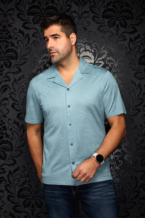Chemise Performance à col ouvert pour homme par Au Noir | MAHO T Récif | Machemise.ca, inventaire complet de la marque Au Noir
