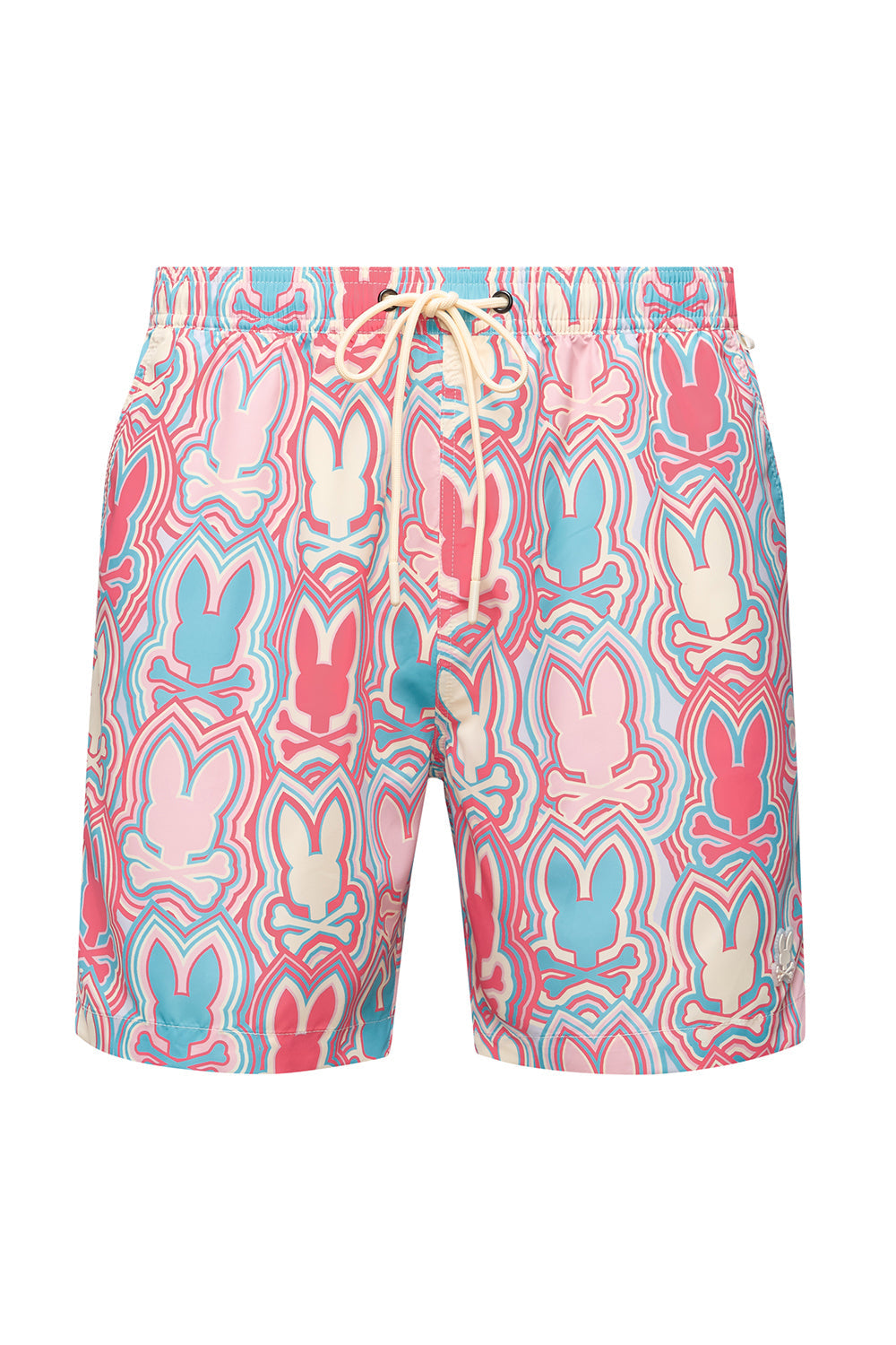 Maillot short pour homme par Psycho Bunny | MB1000003 Blanc Gris | Machemise.ca, vêtements mode pour hommes