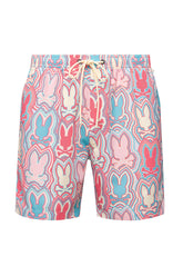 Maillot short pour homme par Psycho Bunny | MB1000003 Blanc Gris | Machemise.ca, vêtements mode pour hommes