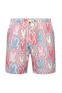 Maillot short pour homme par Psycho Bunny | MB1000003 Blanc Gris | Machemise.ca, vêtements mode pour hommes