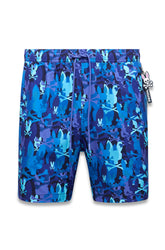 Maillot short pour homme par Psycho Bunny | MB1000072 Bleu Multicolore | Machemise.ca, vêtements mode pour hommes