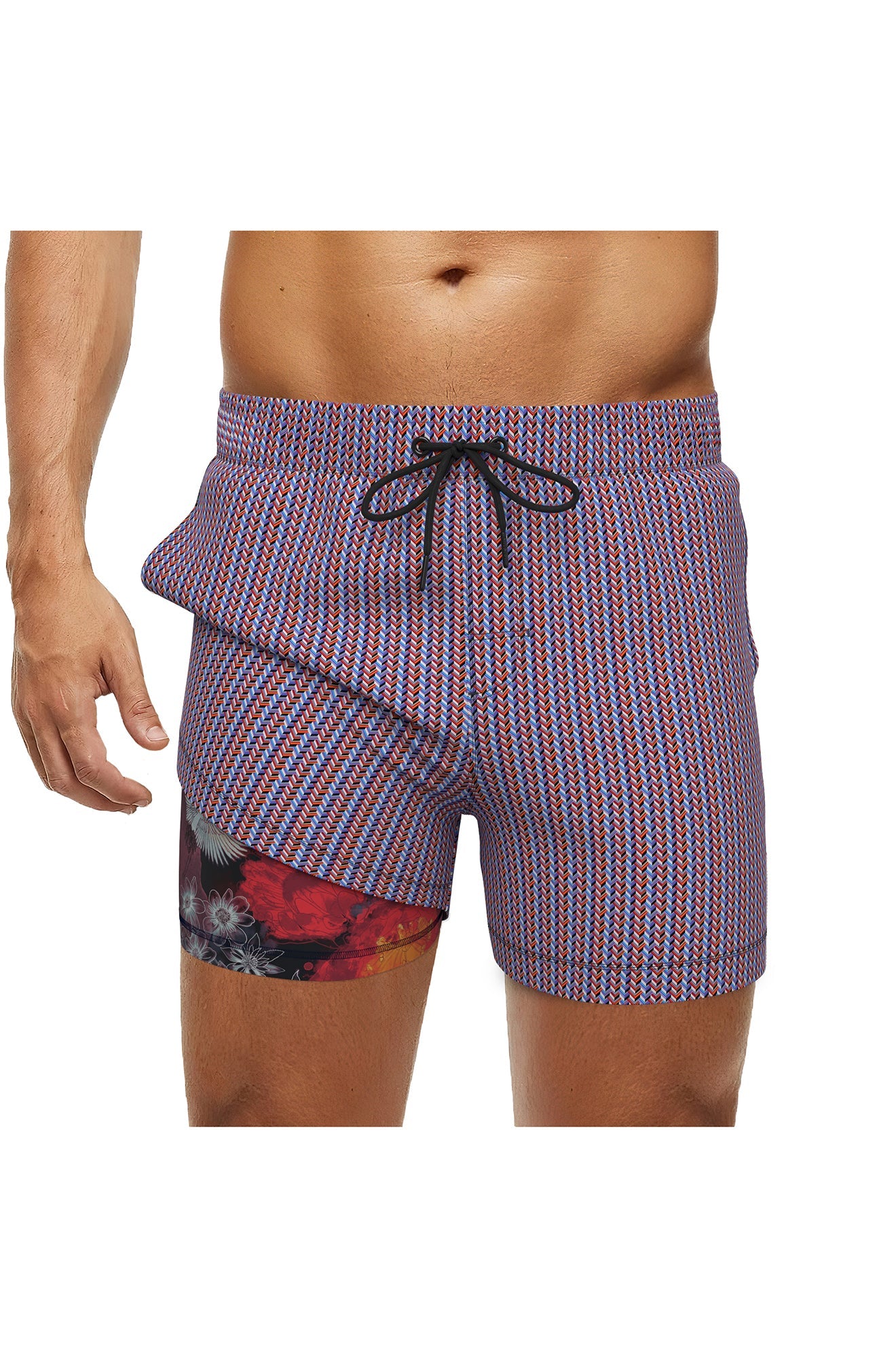 Swim shorts for men by Au Noir | MILLS Red | Menshirt, complete inventory of the Au Noir brand
