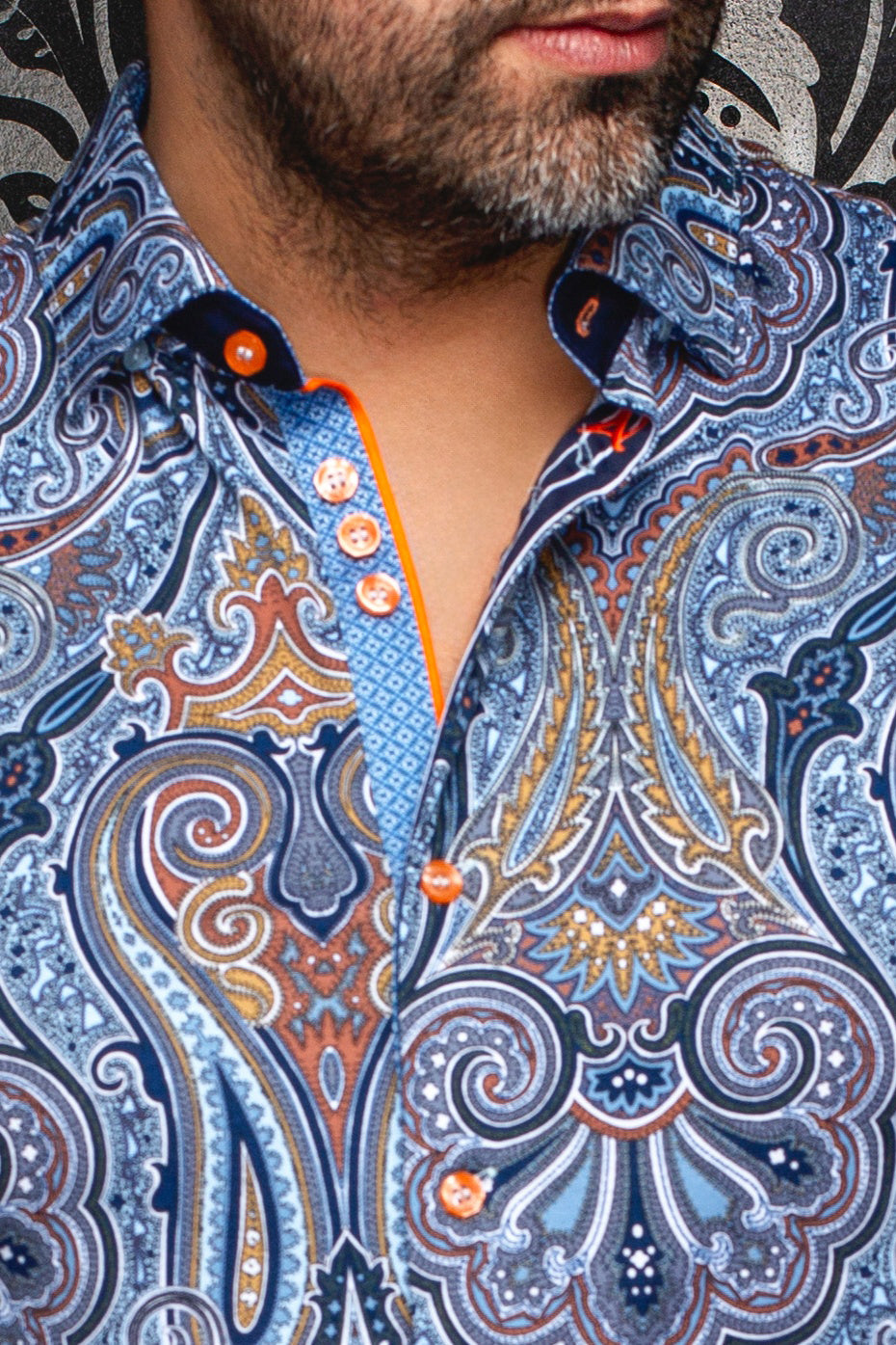 Knit long sleeve shirt for men by Au Noir | MISTWOOD Light Blue | Menshirt, complete inventory of the Au Noir brand