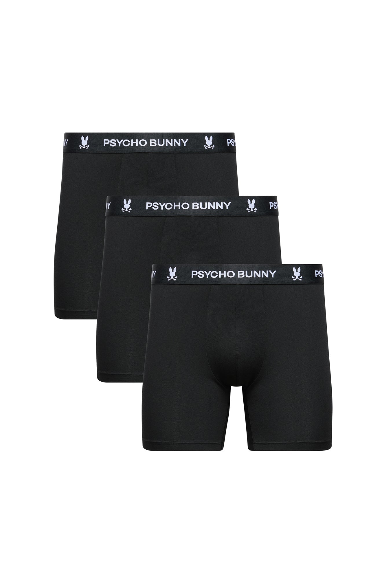 Paquet de 3 boxers pour homme par Psycho Bunny | MO1400006 Noir | Machemise.ca, vêtements mode pour hommes