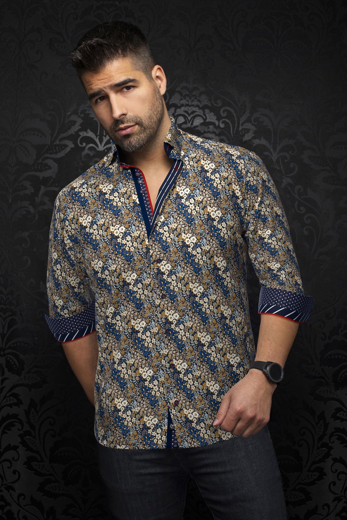 Chemise manches longues pour homme par Au Noir | MORRIS Tabac | Machemise.ca, inventaire complet de la marque Au Noir