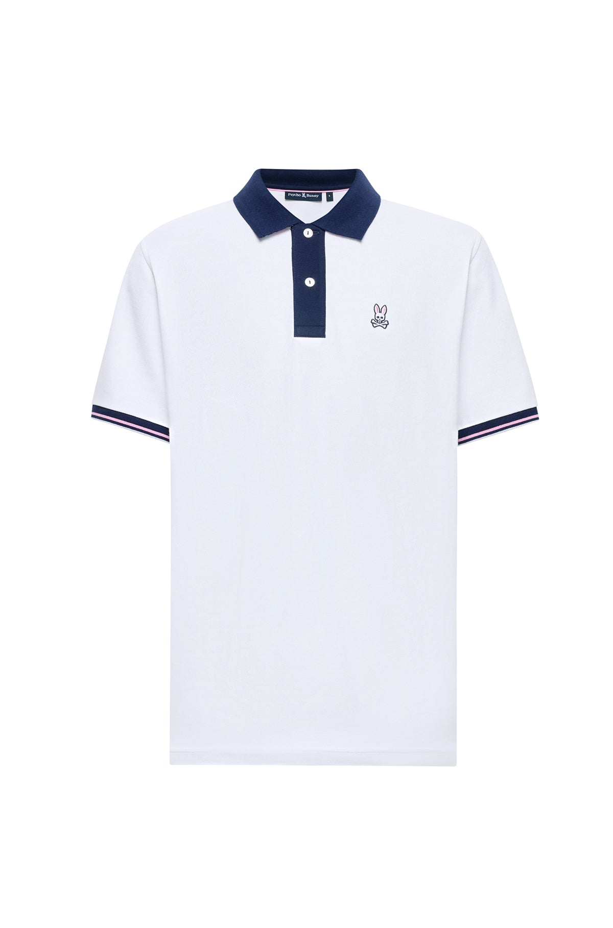 Polo piqué classique motif lapin pour homme par Psycho Bunny | MT0100010 Blanc | Machemise.ca, vêtements mode pour hommes