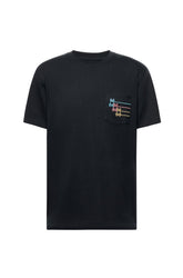 T-shirt à poche brodée pour homme par Psycho Bunny | MT0200020 Noir | Machemise.ca, vêtements mode pour hommes