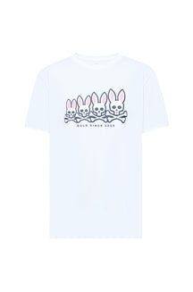 T-shirt à motif lapin dégradé pour homme par Psycho Bunny | MT0200029 Blanc | Machemise.ca, vêtements mode pour hommes