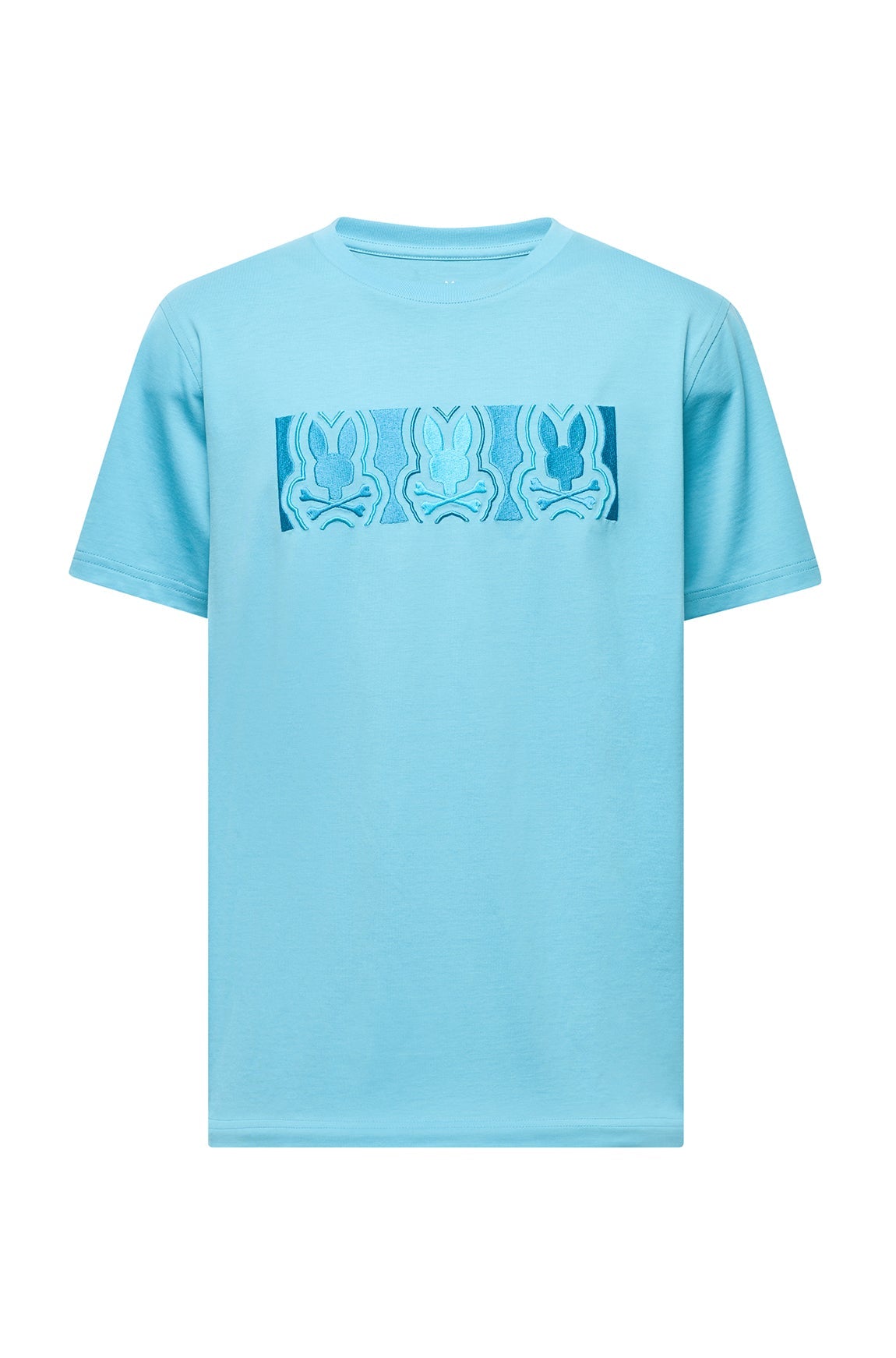 T-Shirt pour homme par Psycho Bunny | MT0200045 Bleu Laiteux | Machemise.ca, vêtements mode pour hommes