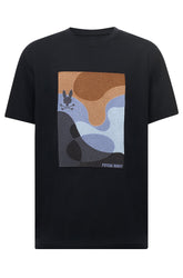 T-Shirt pour homme par Psycho Bunny | MT0200076 Noir | Machemise.ca, vêtements mode pour hommes
