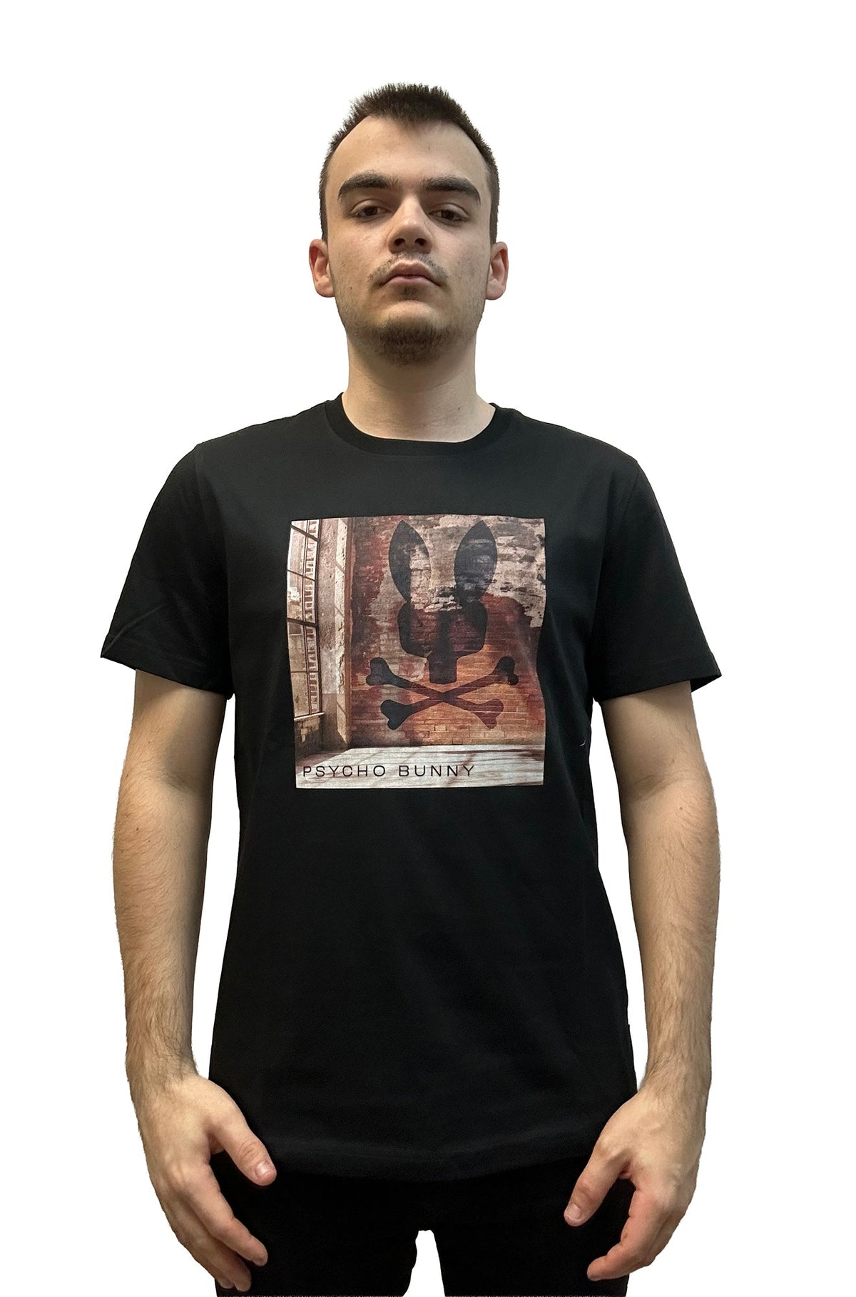 T-Shirt pour homme par Psycho Bunny | MT0200078 Noir | Machemise.ca, vêtements mode pour hommes