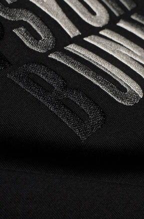Psycho Bunny men's black long-sleeve T-Shirt, detail view