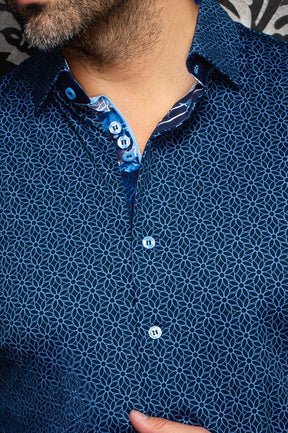 Chemise manches longues en Knit extensible pour homme par Au Noir | NELUMBO Marine | Machemise.ca, inventaire complet de la marque Au Noir