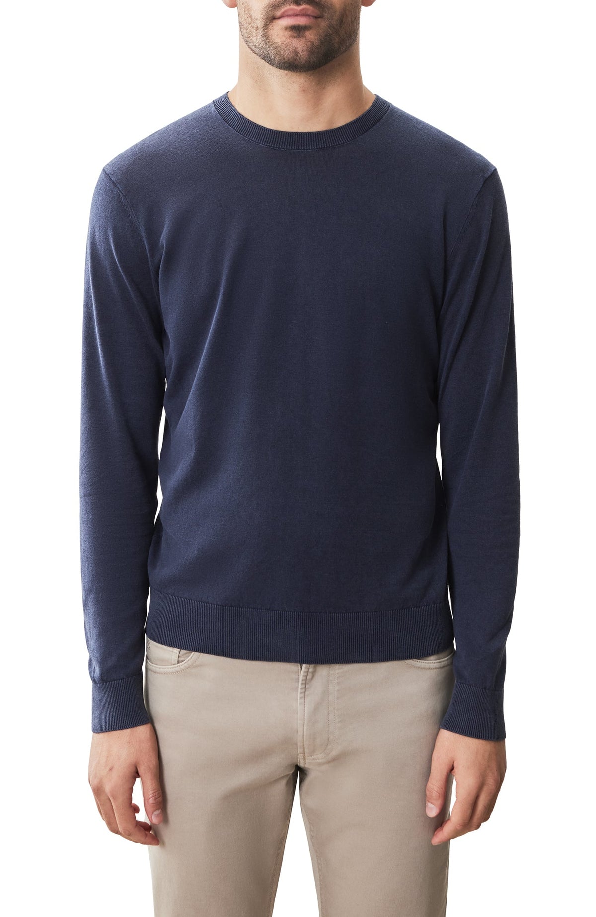 Chandail manches longues pour homme par Robert Barakett | RB51199 Nordic Bleu Marine | Machemise.ca, vêtements mode pour hommes