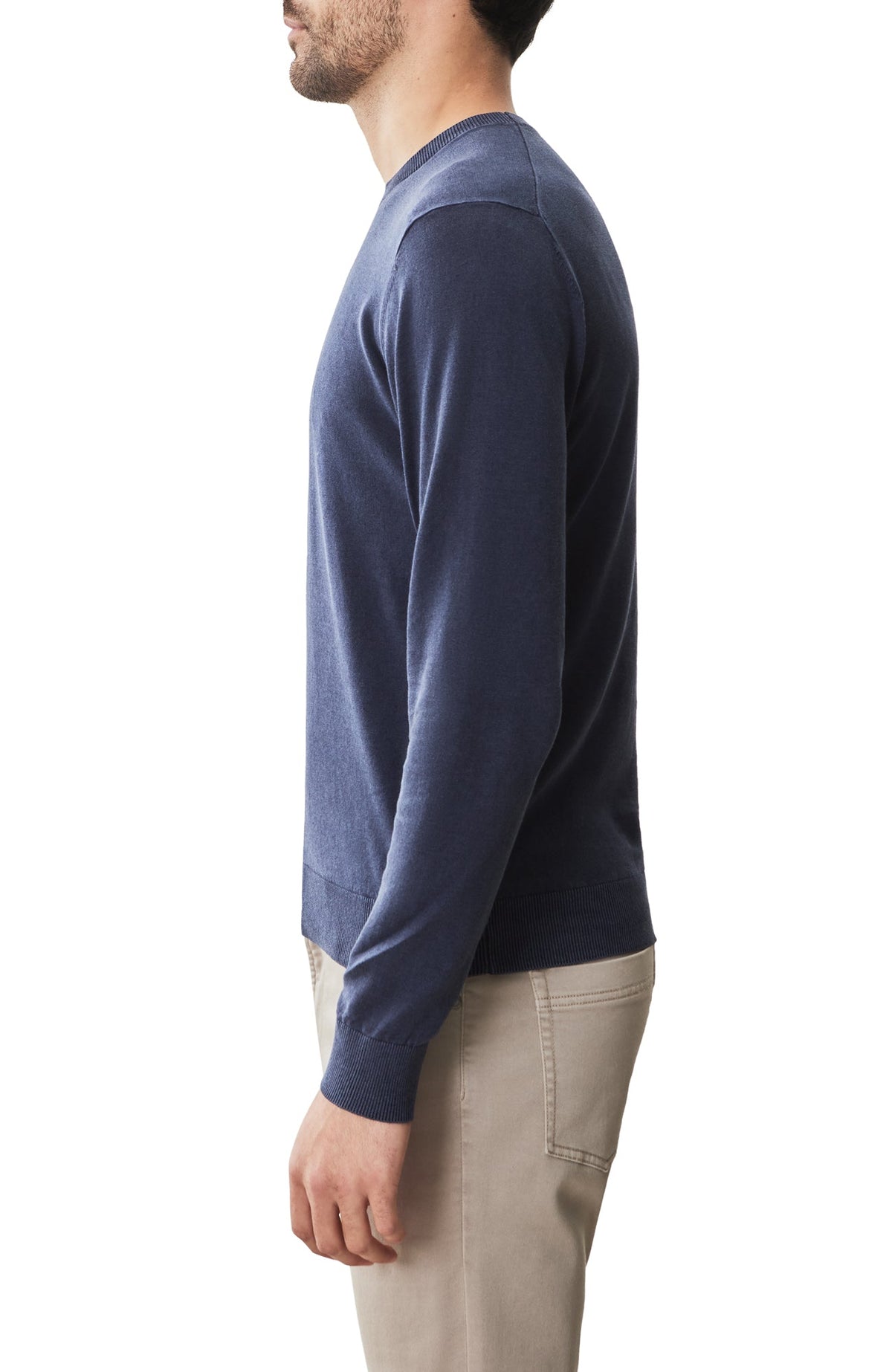 Chandail manches longues pour homme par Robert Barakett | RB51199 Nordic Bleu Marine | Machemise.ca, vêtements mode pour hommes