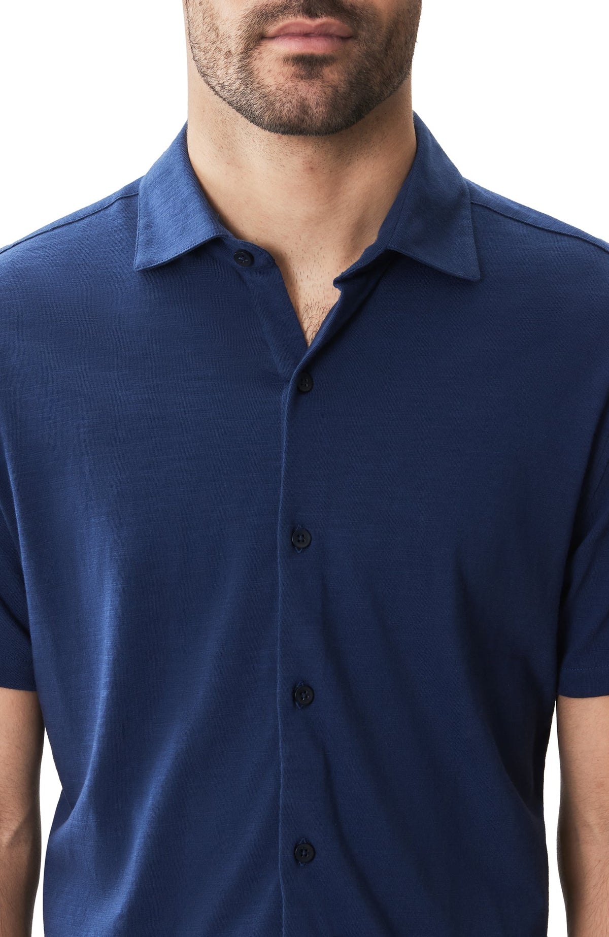 Chemise en tricot à manches courtes pour homme par Robert Barakett | RB51502 Kimberton Bleu Marine | Machemise.ca, vêtements mode pour hommes