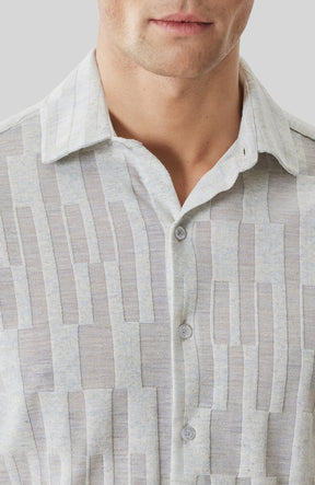Chemise manches courtes pour homme par Robert Barakett | RB61111 Vessar Cygne | Boutique Vvög, vêtements mode pour homme et femme