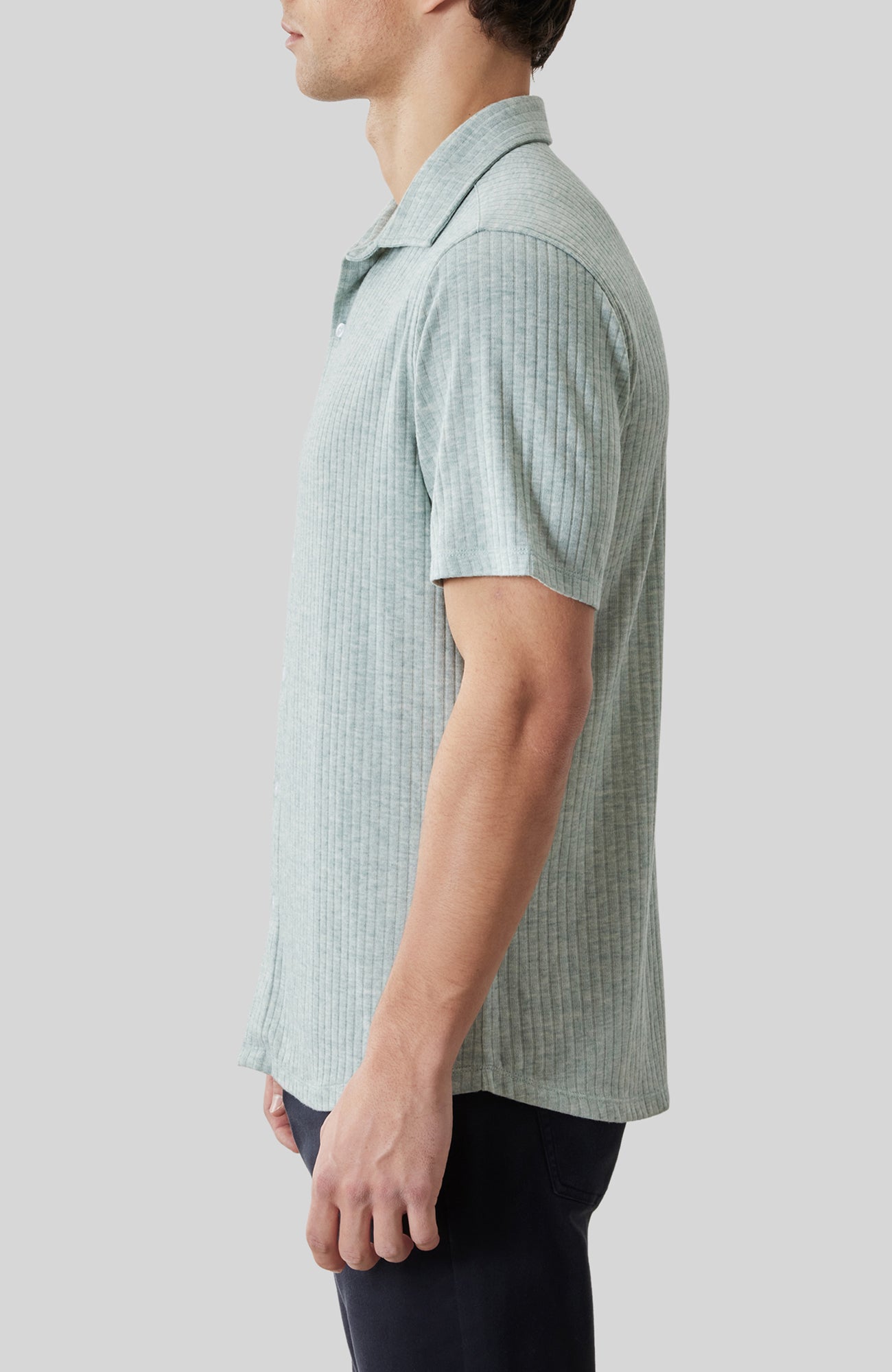 Chemise M.C. pour homme par Robert Barakett | RB61130 Anton Aqua | Boutique Vvög, vêtements mode pour homme et femme
