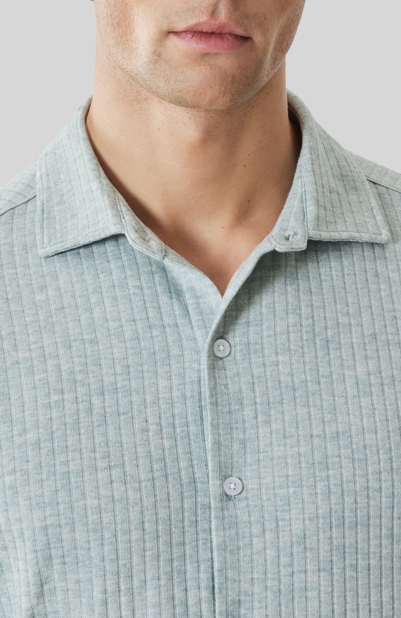 Chemise M.C. pour homme par Robert Barakett | RB61130 Anton Aqua | Boutique Vvög, vêtements mode pour homme et femme