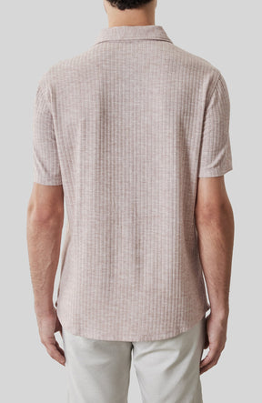 Chemise M.C. pour homme par Robert Barakett | RB61130 Anton Corail Ombré | Boutique Vvög, vêtements mode pour homme et femme