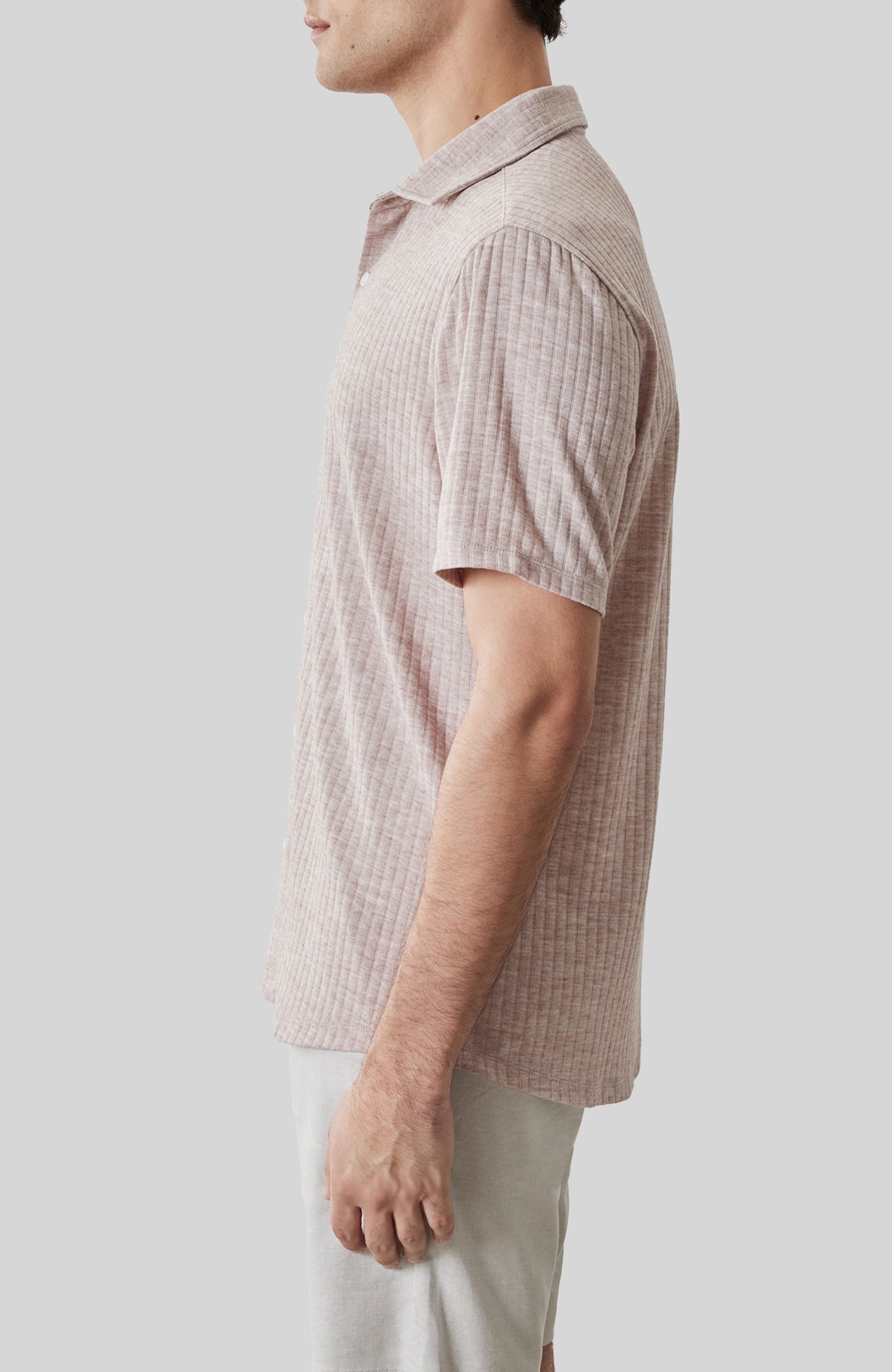 Chemise M.C. pour homme par Robert Barakett | RB61130 Anton Corail Ombré | Boutique Vvög, vêtements mode pour homme et femme