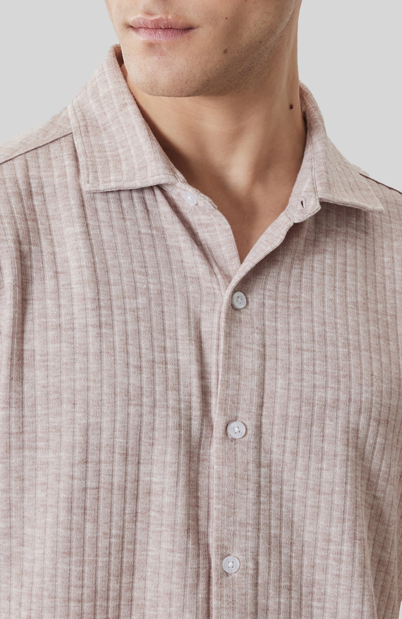 Chemise M.C. pour homme par Robert Barakett | RB61130 Anton Corail Ombré | Boutique Vvög, vêtements mode pour homme et femme
