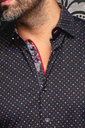 Chemise manches longues en Knit pour homme par Au Noir | OPTIMUS Noir Or | Machemise.ca, inventaire complet de la marque Au Noir