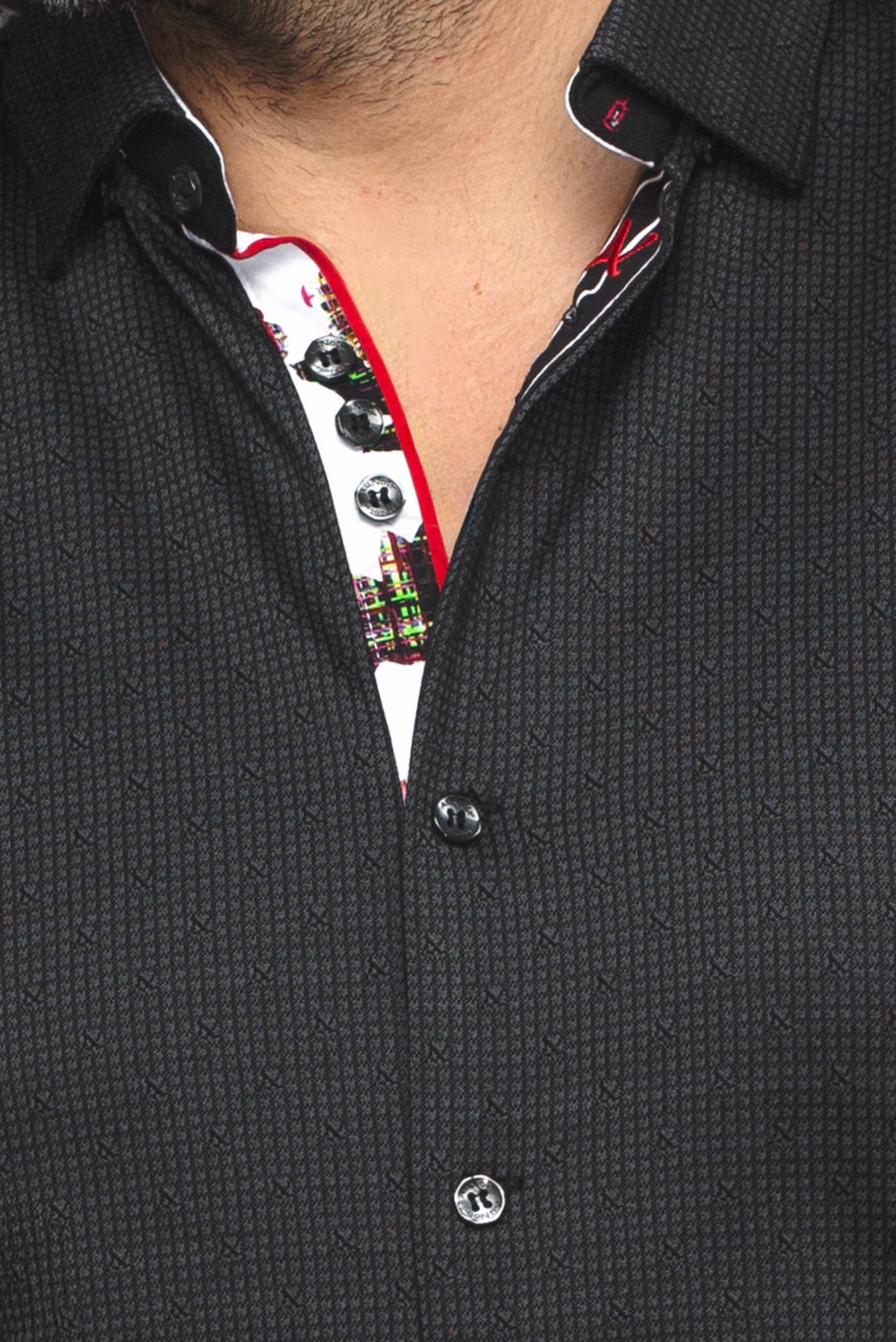 Chemise manches longues en Knit pour homme par Au Noir | PALMA Noir | Machemise.ca, inventaire complet de la marque Au Noir