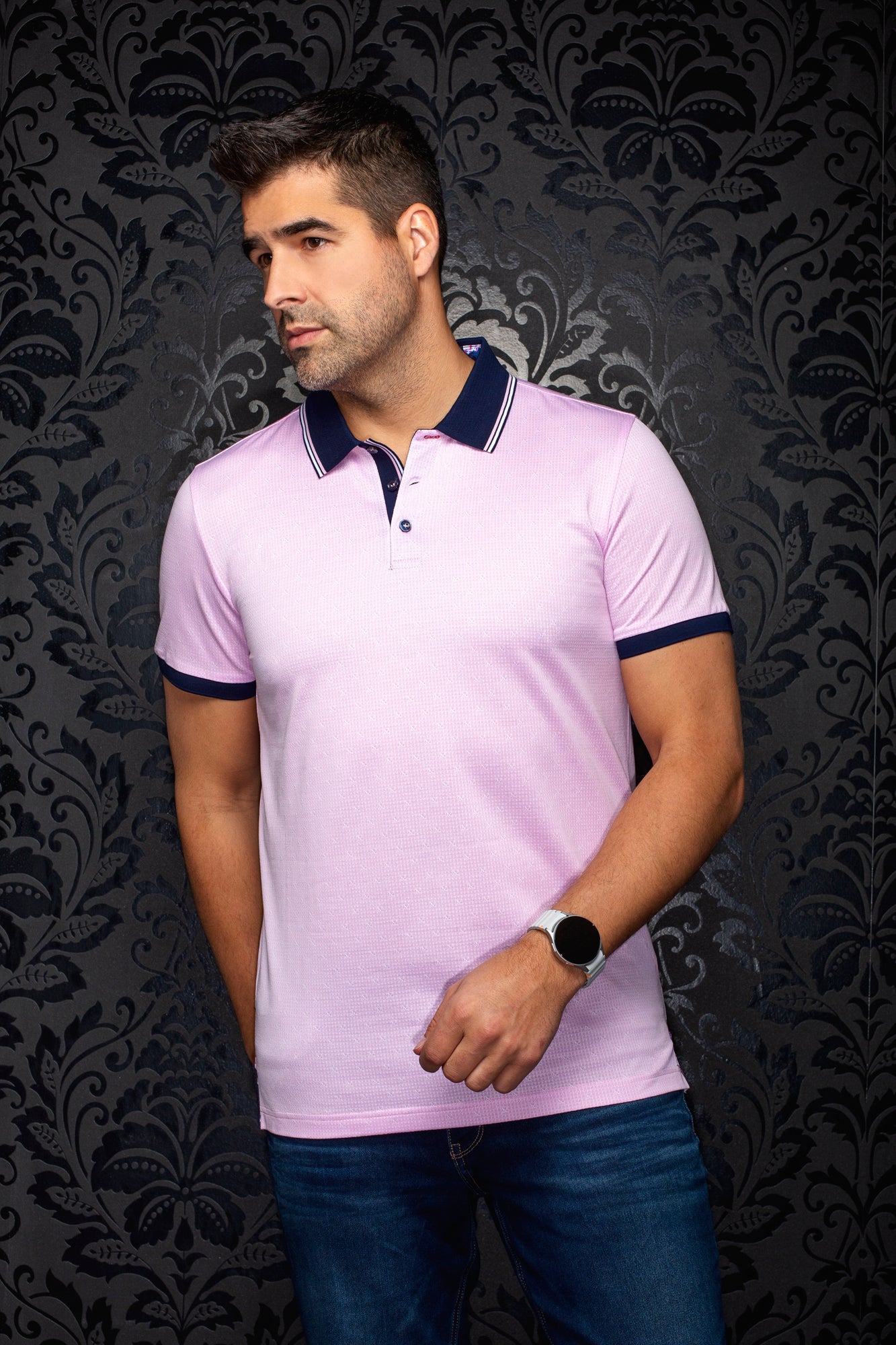 Polo pour homme par Au Noir | PUNTAGORDA Rose Pâle | Machemise.ca, inventaire complet de la marque Au Noir
