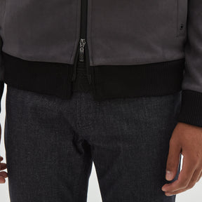 Veste en suède synthétique pour homme par Robert Barakett | Lachine RB12046 Fumée | Machemise.ca, vêtements mode pour hommes