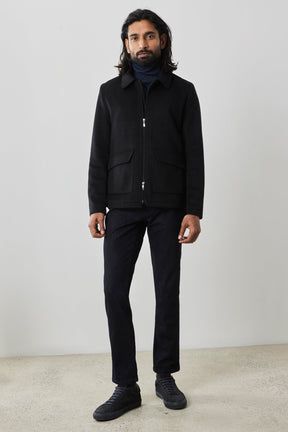 Veste en laine pour homme par Robert Barakett | Anakin RB22201 Noir | Machemise.ca, vêtements mode pour hommes