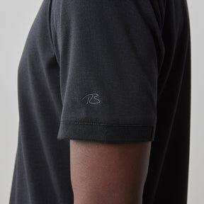 Polo à manches courtes pour homme par Robert Barakett | RB31088 Ragdan Noir | Machemise.ca, vêtements mode pour hommes