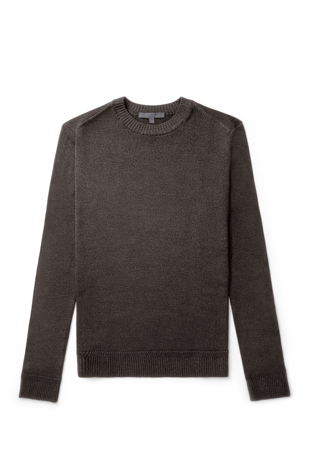 Chandail M.L. col rond pour homme par Robert Barakett | RB32345 Bertona Brun | Machemise.ca, vêtements mode pour hommes