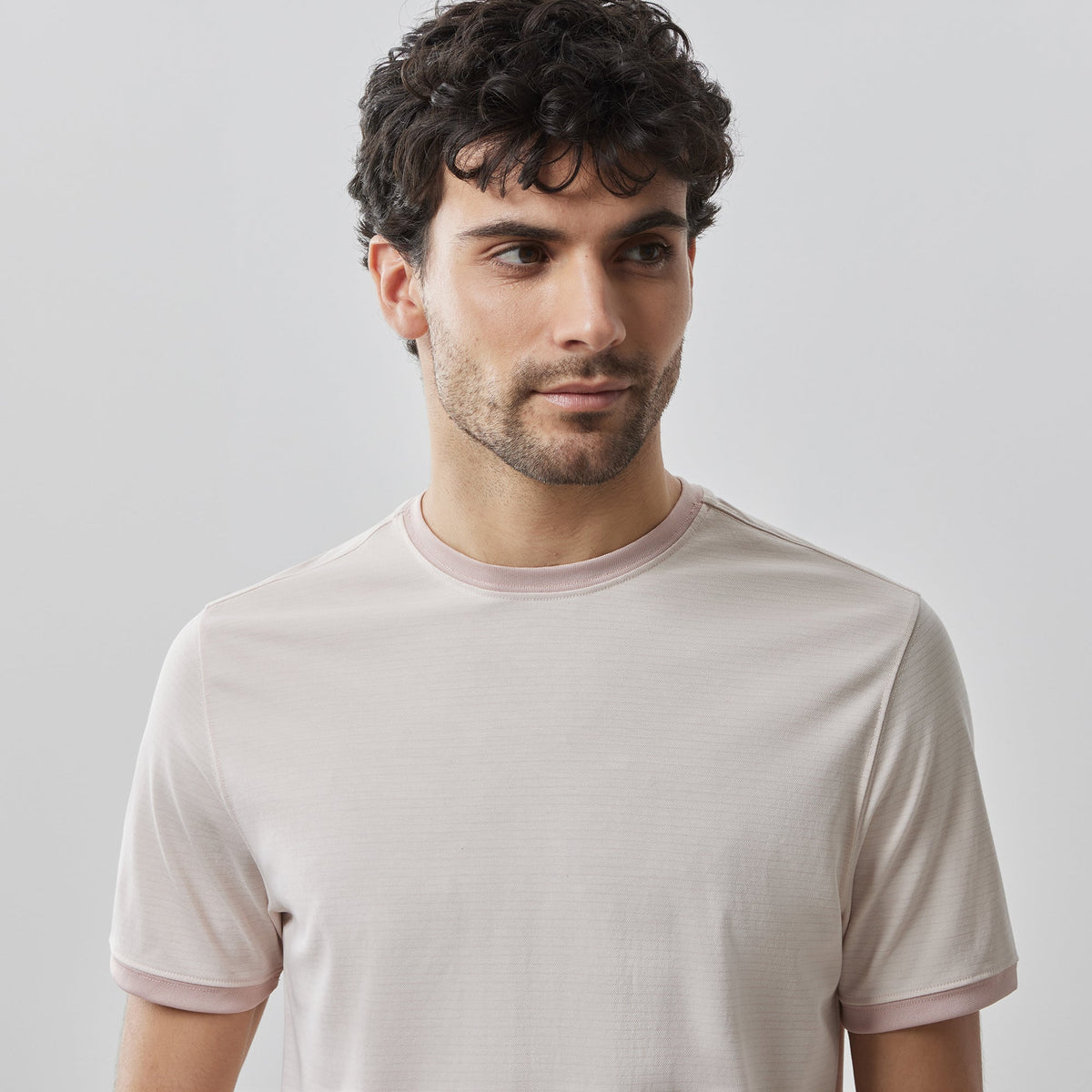 T-Shirt en Knit pour homme par Robert Barakett | Forester RB41068 Rose | Boutique Vvög, vêtements mode pour homme et femme