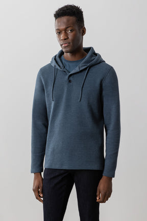 Chandail manches longues avec capuchon pour homme par Robert Barakett | Grenfell RB41482 Sarcelle Foncé | Boutique Vvög, vêtements mode pour homme et femme