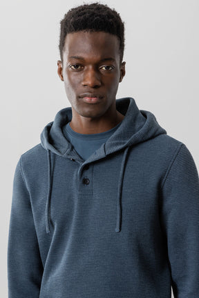 Chandail manches longues avec capuchon pour homme par Robert Barakett | Grenfell RB41482 Sarcelle Foncé | Boutique Vvög, vêtements mode pour homme et femme
