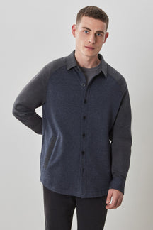 Surchemise pour homme par Robert Barakett | RB41513 Paolo Anthracite | Machemise.ca, vêtements mode pour hommes